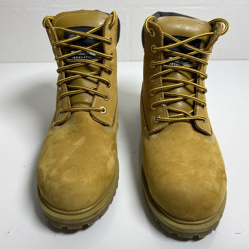 Eddie Bauer Hamilton Men's 10M Wheat Nubuck Leather Insulated Boots Excellent